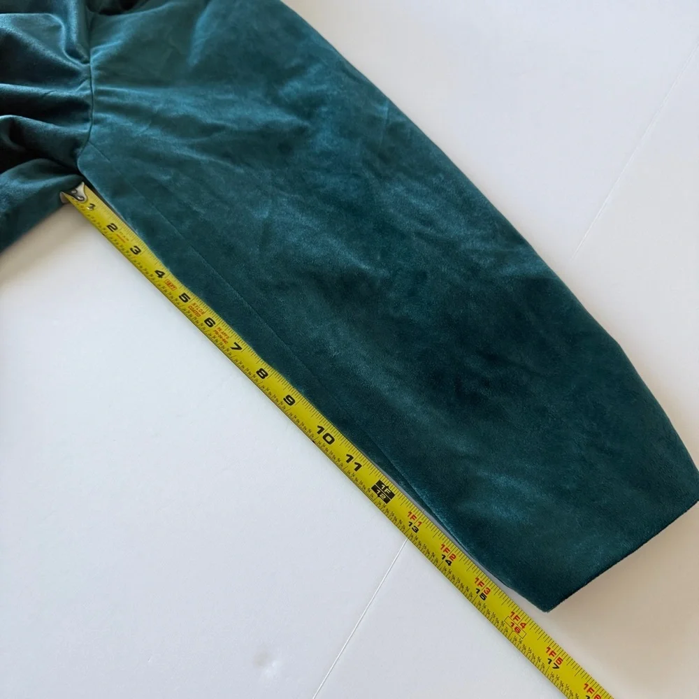 Roaman’s Teal Velvet Women's Blazer Jacket Size 26W - Picture 5 of 8